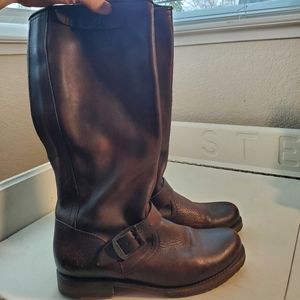 Frye Veronica Slouch boots brown leather women's size 8 ½